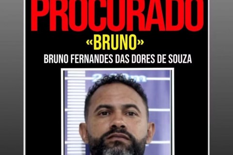 MPRJ pede à Justiça do Rio que goleiro Bruno, foragido, volte à prisão em regime fechado