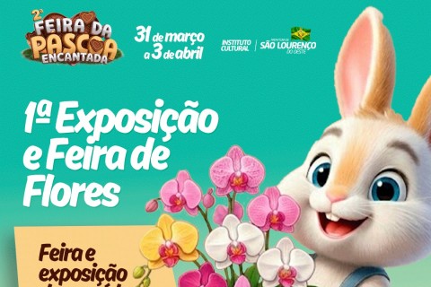 São Lourenço do Oeste realiza a 2ª Feira da Páscoa Encantada com programação cultural, gastronômica e familiar